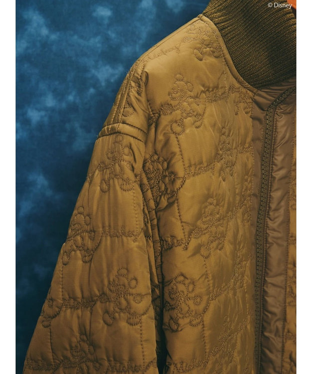 AMERICAN HOLIC ミッキー柄中綿キルトジャケット／Ｍｉｃｋｅｙ Khaki