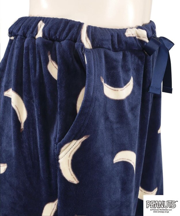 San-ai Resort（三愛水着楽園） 【スヌーピー】【PEANUTSピーナッツ】バナナルームウエア ネイビー