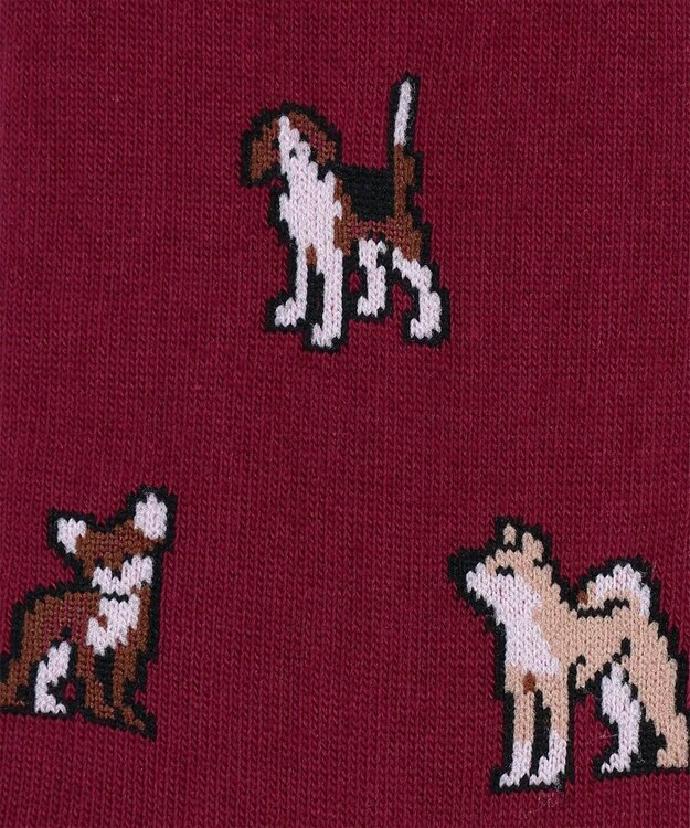 Paul Smith Kyoto Dogs ソックス バーガンディー