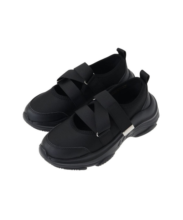 Green Parks ＲＵＰＩＳ．　クロスベルトスニーカー Black