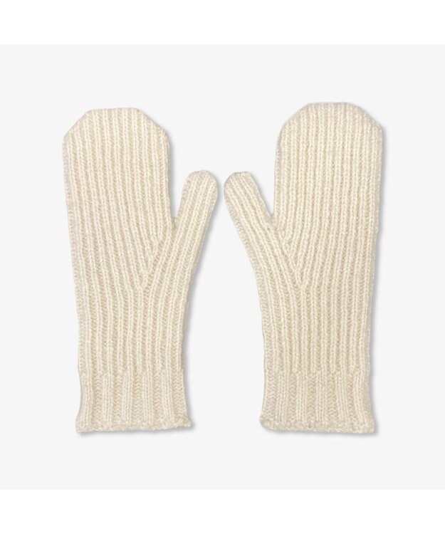 林八百吉商店 un chapeau  ニットミトン アイボリー