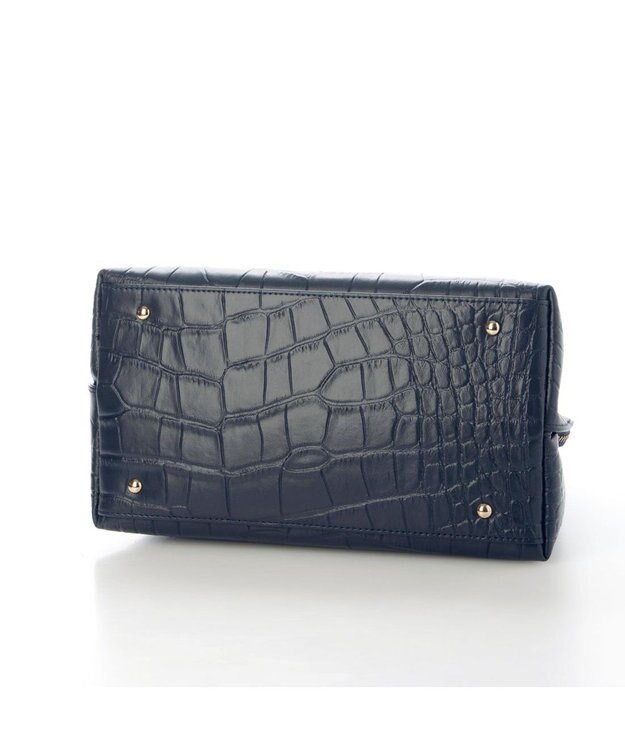 UNBILLION ペルケ perche / WEB直営限定・牛革ユーティリティ・2wayトートバッグS クロコネイビー