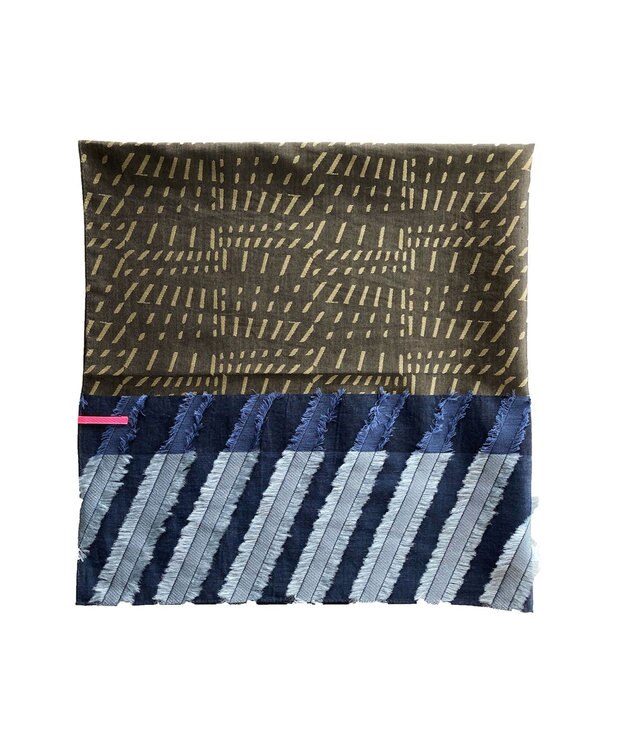 POLS キュプラスカーフ ブルー