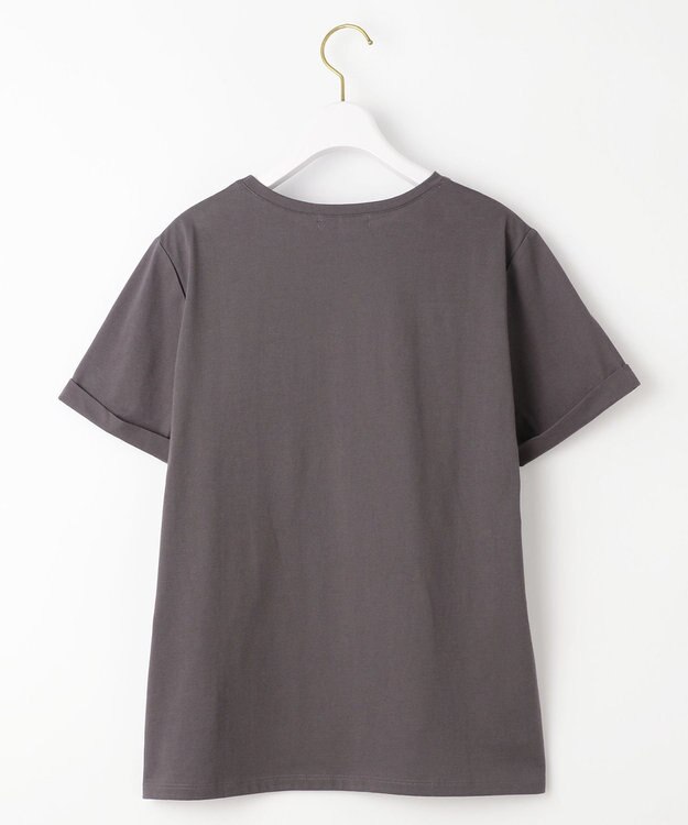 ANY SIS L ロゴ刺繍 Tシャツ スレート