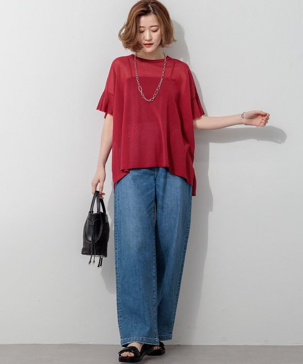 23区 ミックスリング チェーン ネックレス シルバー系