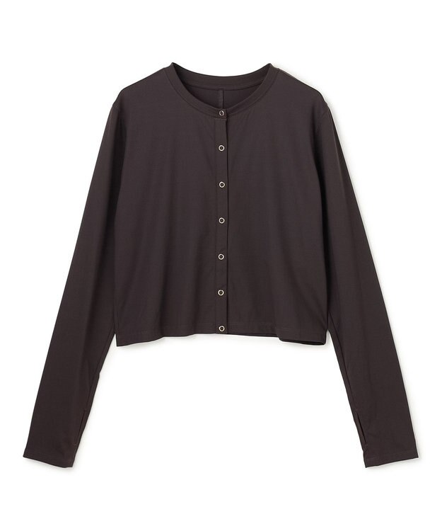 UNFILO ラッシュガード スナップカーディガン チャコールブラウン