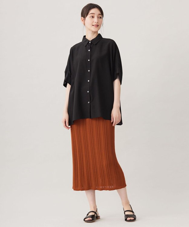 自由区 【カタログ掲載・セットアップ対応・洗える】シアーコイル スカート コッパー