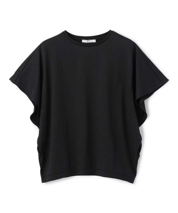 BEIGE， DIOP / スビンコットン ドレープTシャツ Black