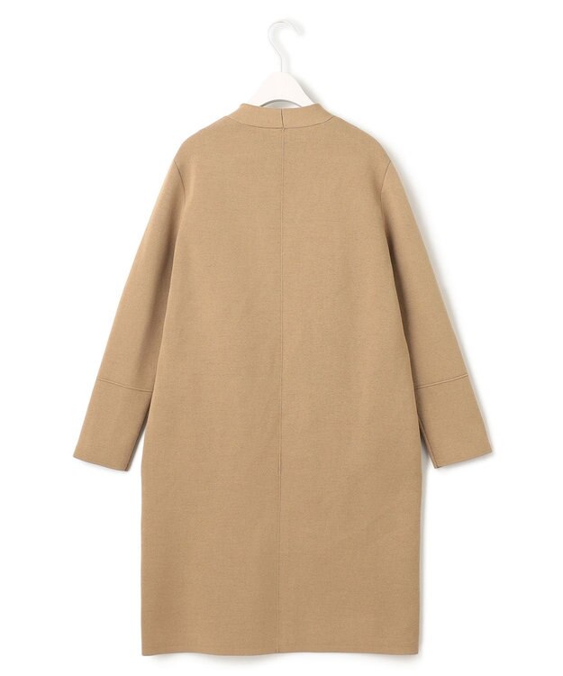 ICB 【洗える】コットンアセテートスムース ロングニットアウター ベージュ系