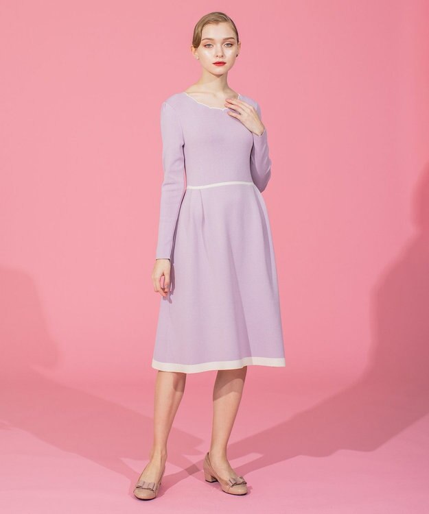 TOCCA 【洗える！】CLOUDY KNIT DRESS ニットドレス ピンク系