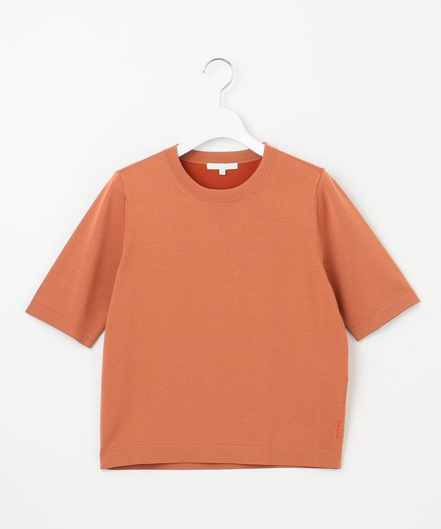 自由区 【アンサンブル対応・洗える】アセテートコットンプルオーバー ニット レッド