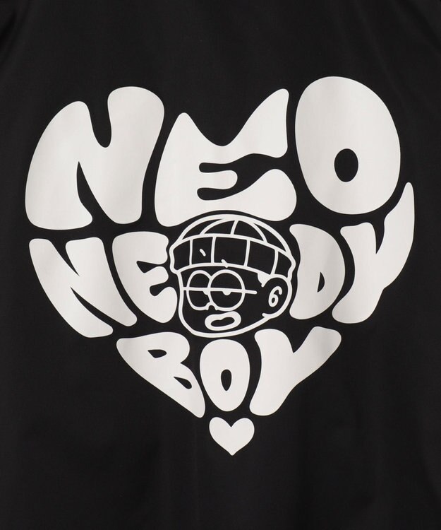 WEGO 【ユニセックス着用ITEM】グラフィックフードスタジャン ブラック