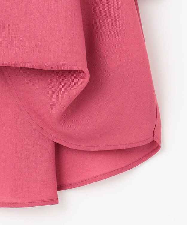 ANY SIS 【接触冷感・UVカット・速乾】スムージーポリエステル 2WAY ブラウス レッド