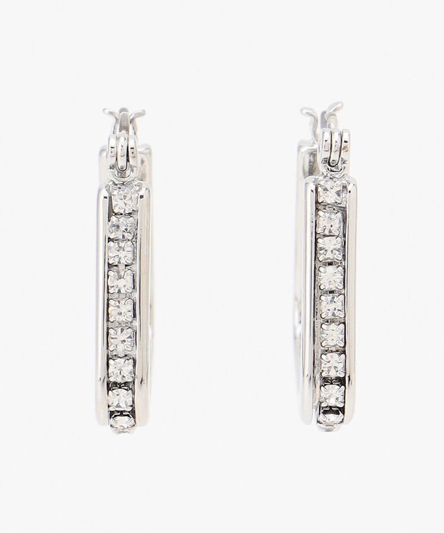 ICB ブライトビジューピアス シルバー系