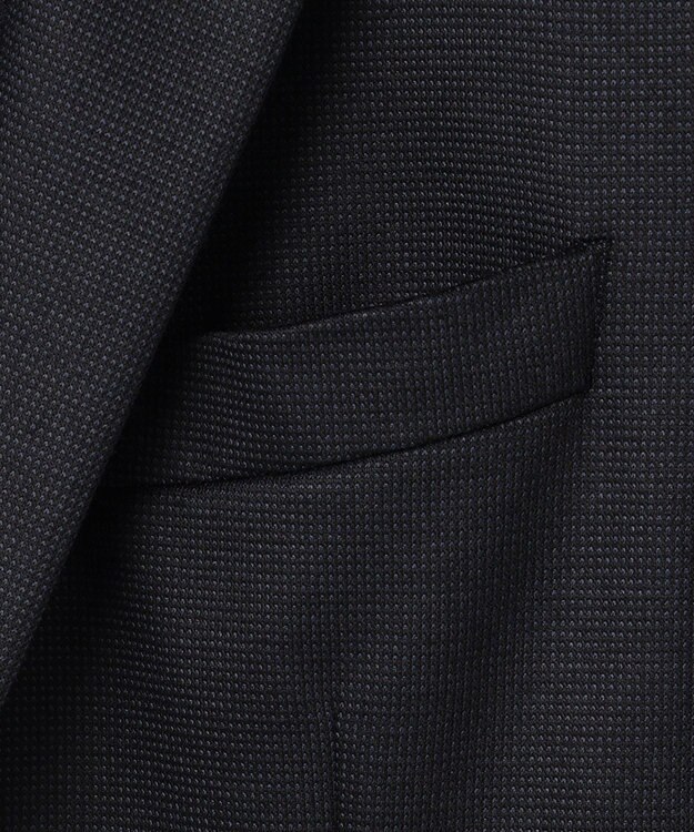 JOSEPH ABBOUD 【JAPANファブリック/ウールジャージー】T/Wピンチェックジャージー ジャケット ネイビー系