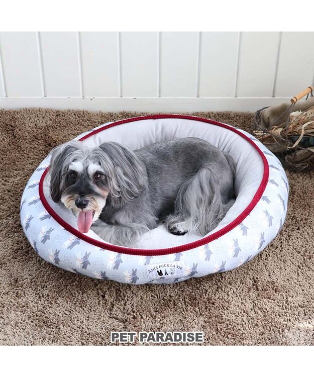 PET PARADISE リサとガスパール であい柄 カドラーベッド (55×15cm) グレー