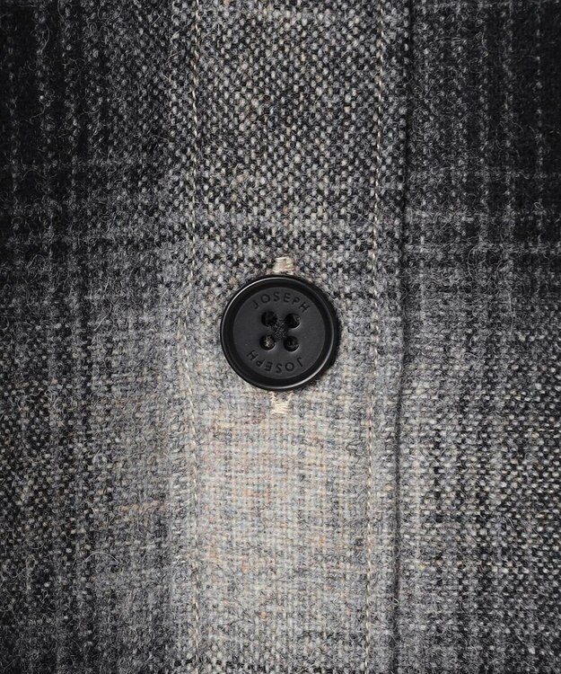 JOSEPH HOMME 【新素材】フェードフラノチェック / シャツブルゾン グレー系3