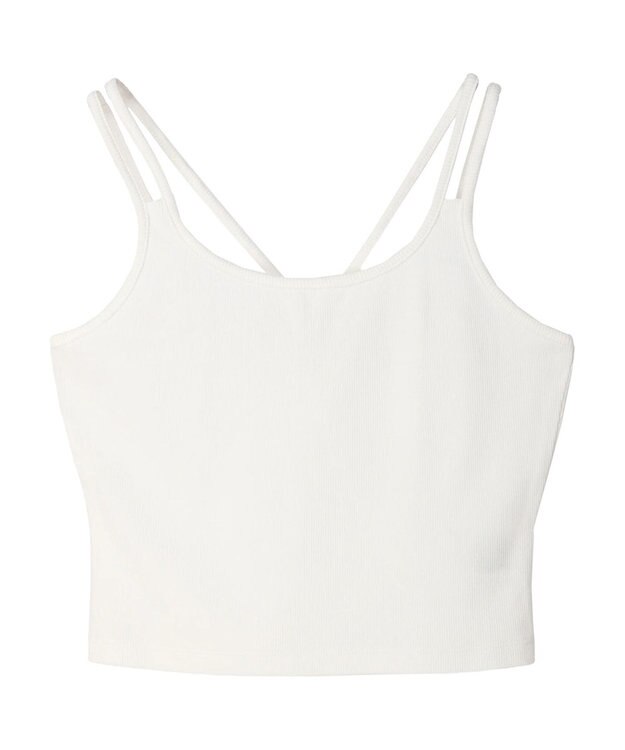 earth music&ecology クロップドキャミソール Off White