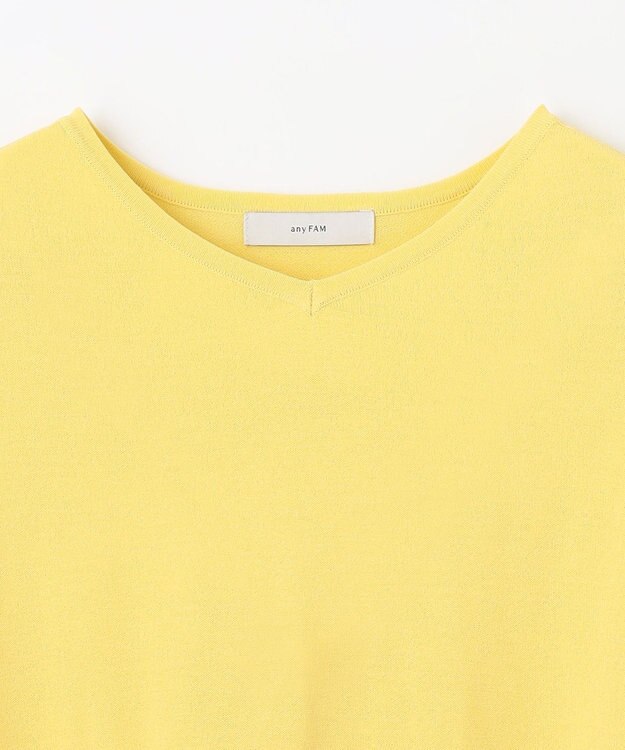 ANY L ハーフスリーブニット イエロー
