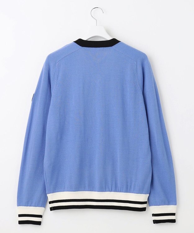 23区GOLF 【MEN】【手洗い可】裏地付き Vネックニット サックスブルー系