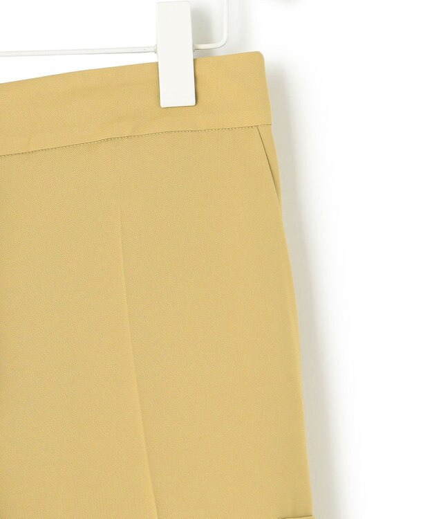 ICB 【接触冷感・UVケア・吸水速乾・防シワ・洗える】 ドレープツイル カーゴパンツ クリームカーキ系