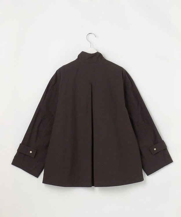 自由区 【カタログ掲載・春の必需品・オンオフ使える】コットンリネンウェザーライト コート ブラウン