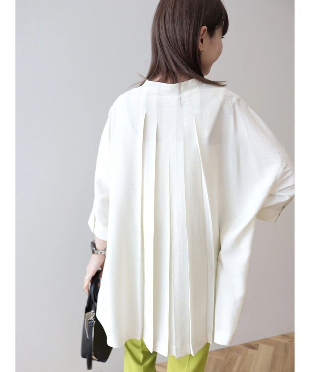 AMERICAN HOLIC 接触冷感バンドカラーチュニック Ivory