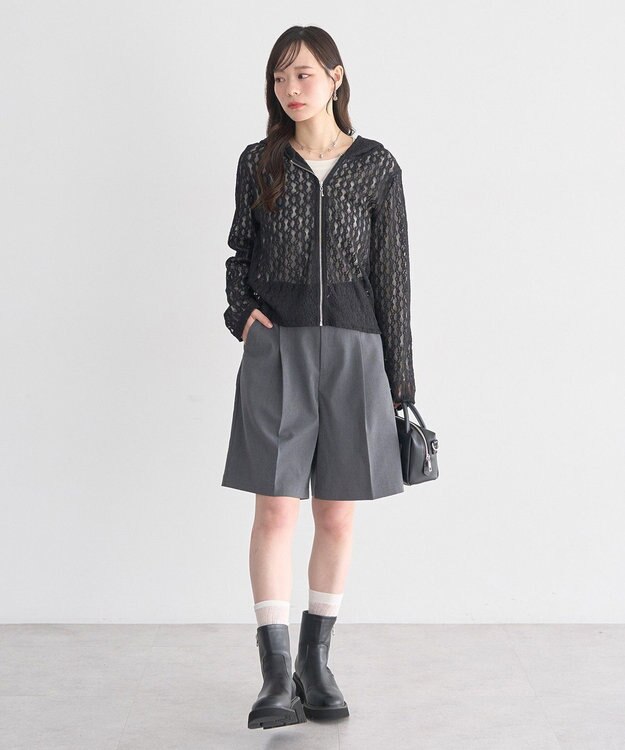 earth music&ecology バミューダパンツ Gray