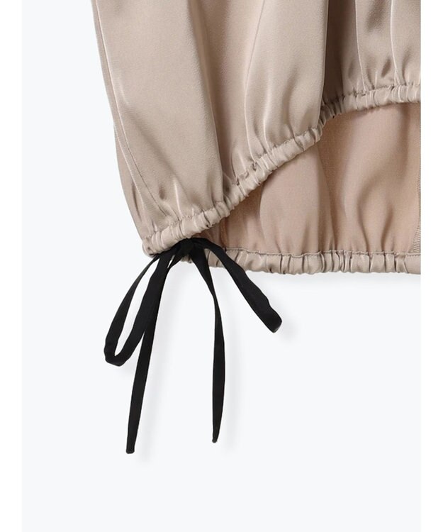 Te chichi サテンサイドリボンブラウス ベージュ