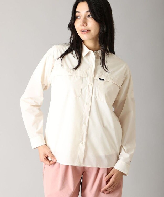 Columbia Columbia/ ウィメンズライトキャニオンロングスリーブシャツ /コロンビア Chalk