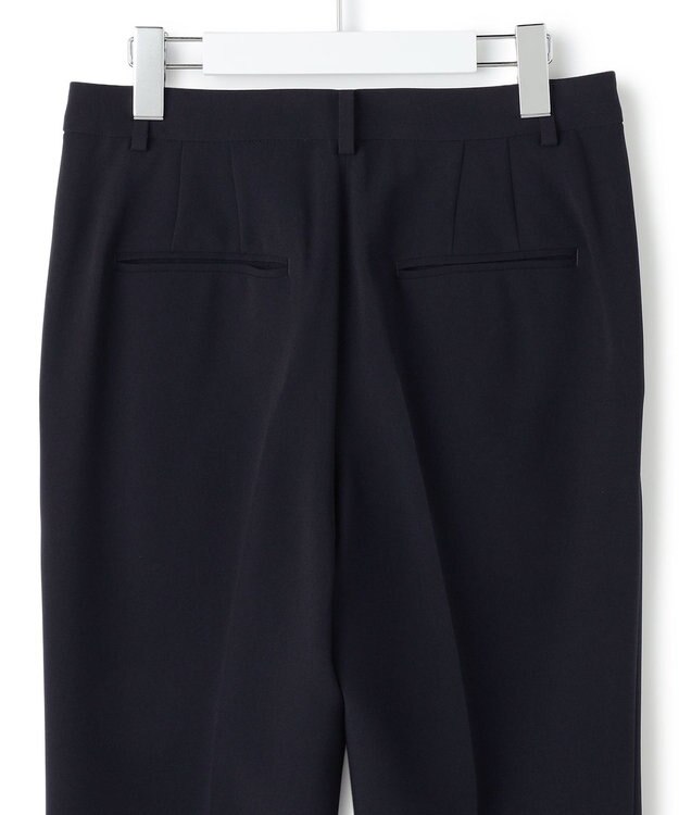 23区 S 【セットアップ対応】トリアセダブルジョーゼット パンツ (丈長め) ネイビー系