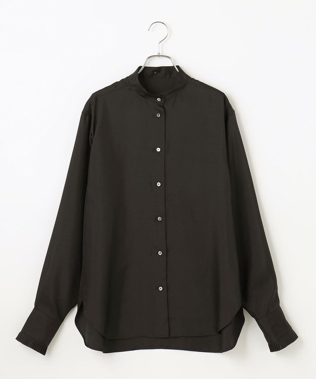 #Newans 【ANSWER for ファッショニスタ】プリーツボウタイ付シャツ ブラック系