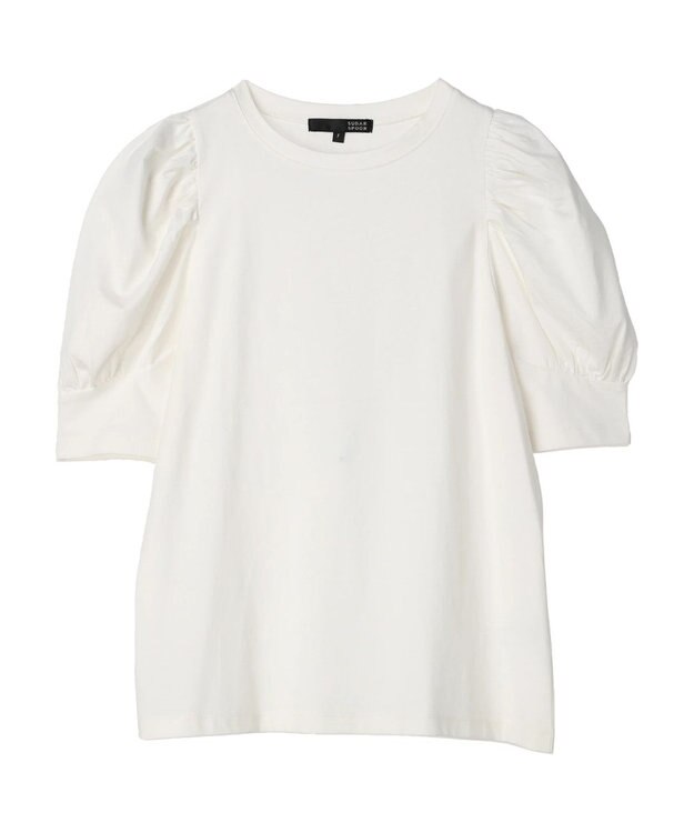 Green Parks ・ＳＵＧＡＲ　ＳＰＯＯＮ　ギャザーパフＴシャツ Off White