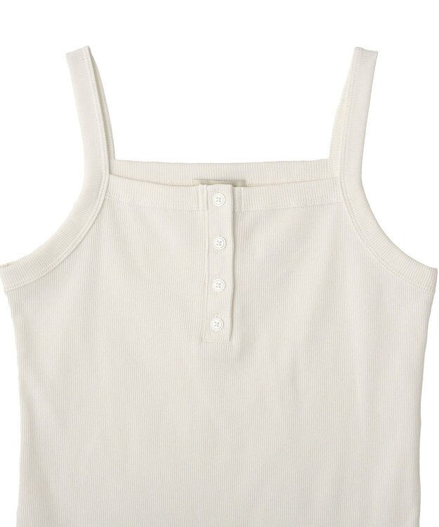 earth music&ecology ヘンリーネックキャミソール Off White