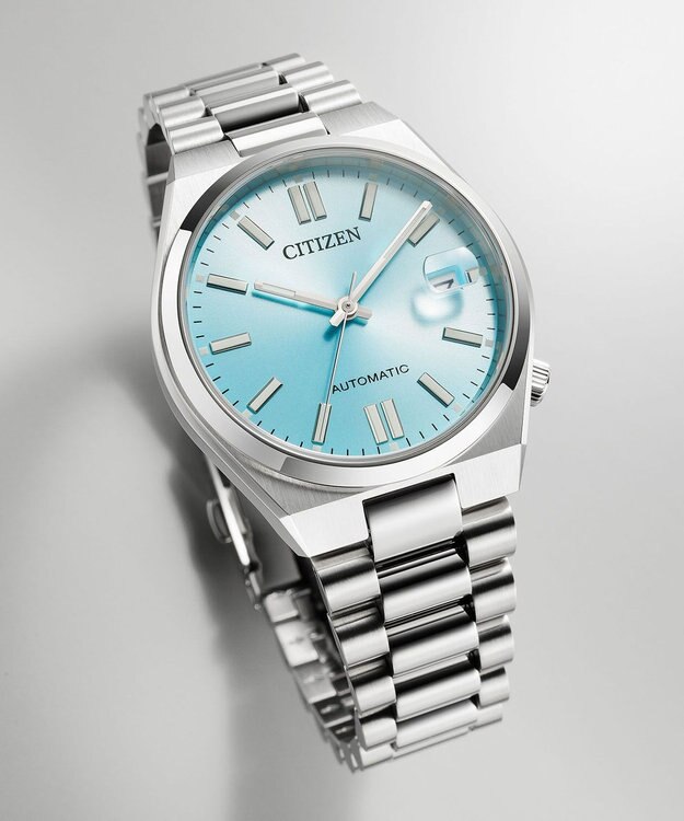 CITIZEN 【TSUYOSA 37mm】アイスブルーがさわやかなメカニカルウオッチ NJ0200-50L ブルー