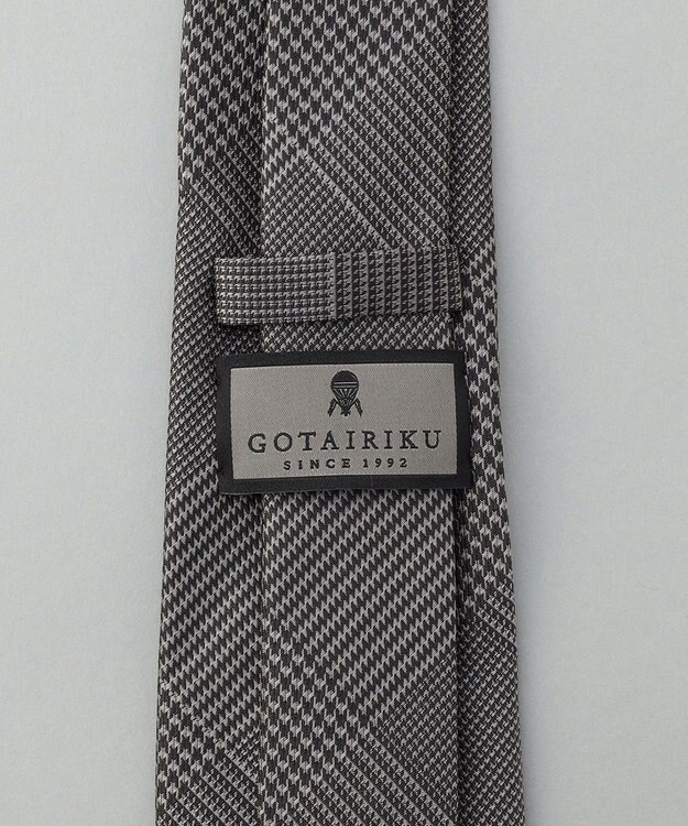 GOTAIRIKU GOTAIRIKU別注【日本製】シルク ネクタイ_チェック柄 ブラック系8