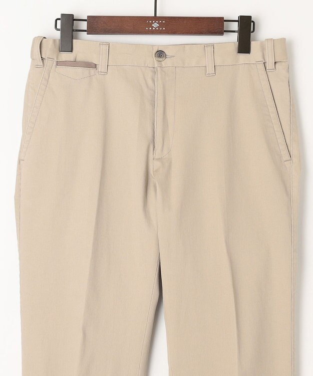 JOSEPH ABBOUD 【人気】ウエストも伸びる！ 定番 オーガニックストレッチパンツ ベージュ系