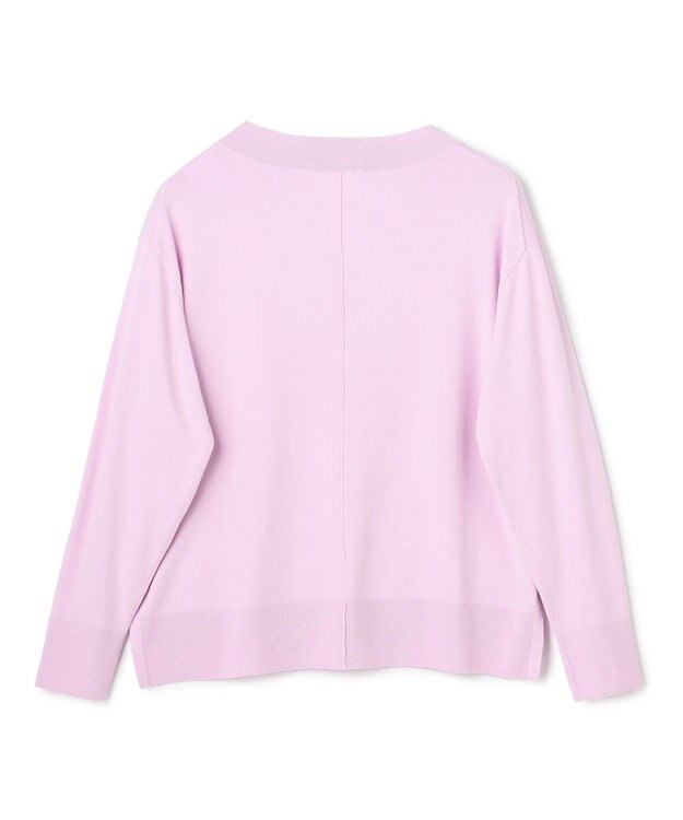 UNFILO マイビューティニット Vネック ライラック