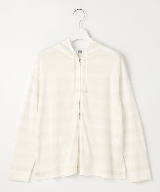 J.PRESS LADIES 【洗える】シアーライトパーカー オフ系