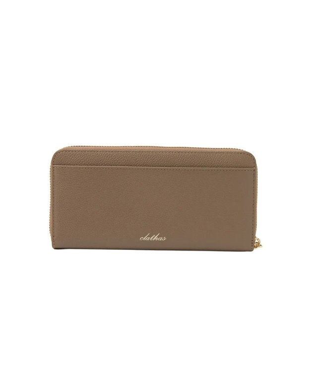 CLATHAS イヴェット ラウンド長財布 グレージュ