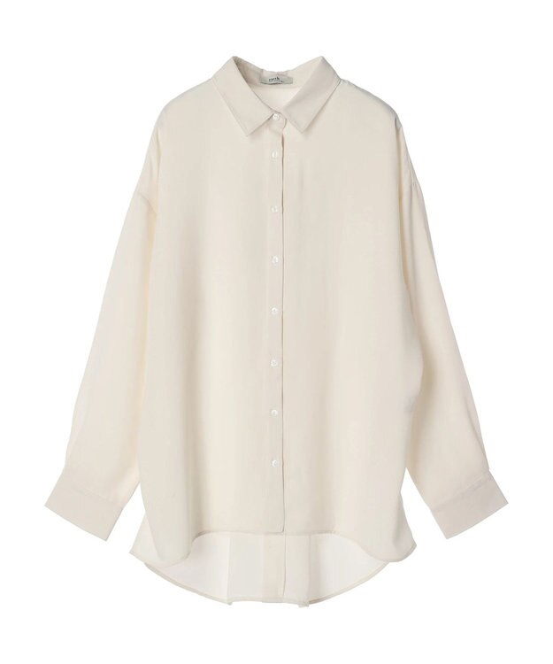 earth music&ecology バックボタンチュニック Off White