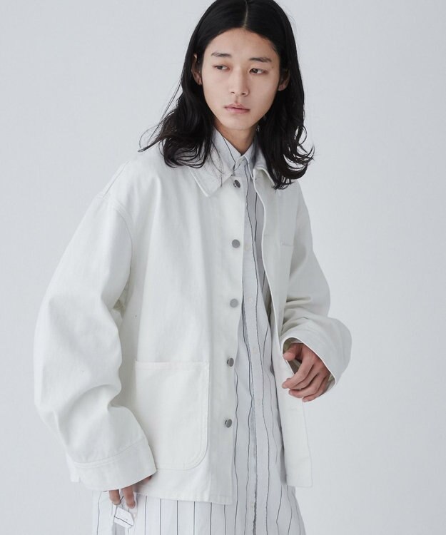 WEGO デニムカバーオール ホワイト