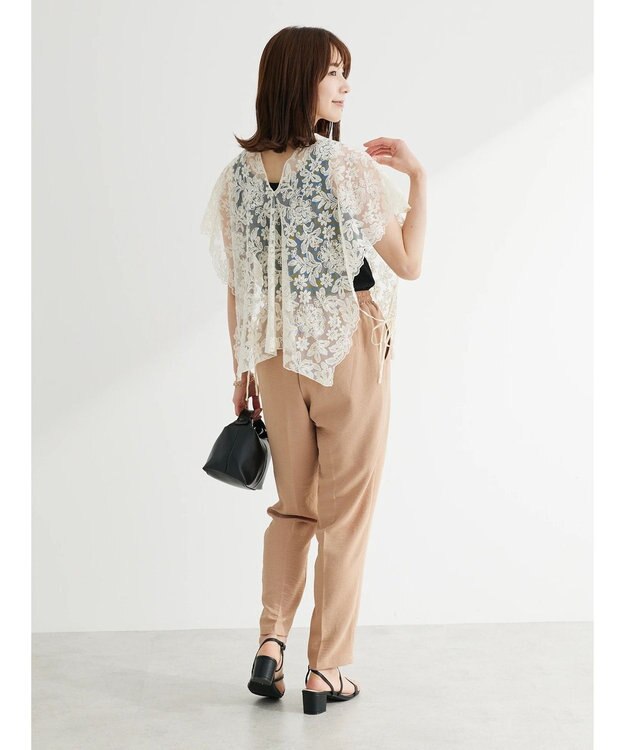 Green Parks ・ＳＵＧＡＲ　ＳＰＯＯＮ　２ｗａｙ刺繍レースベスト Ivory