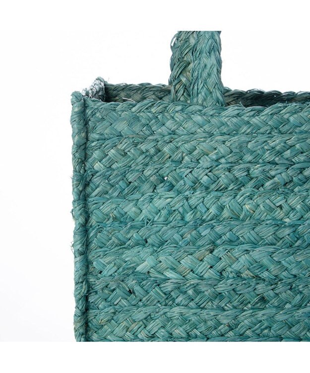 UNBILLION カカトゥ kakatoo / ラフィアスクエアトートバッグ グリーン