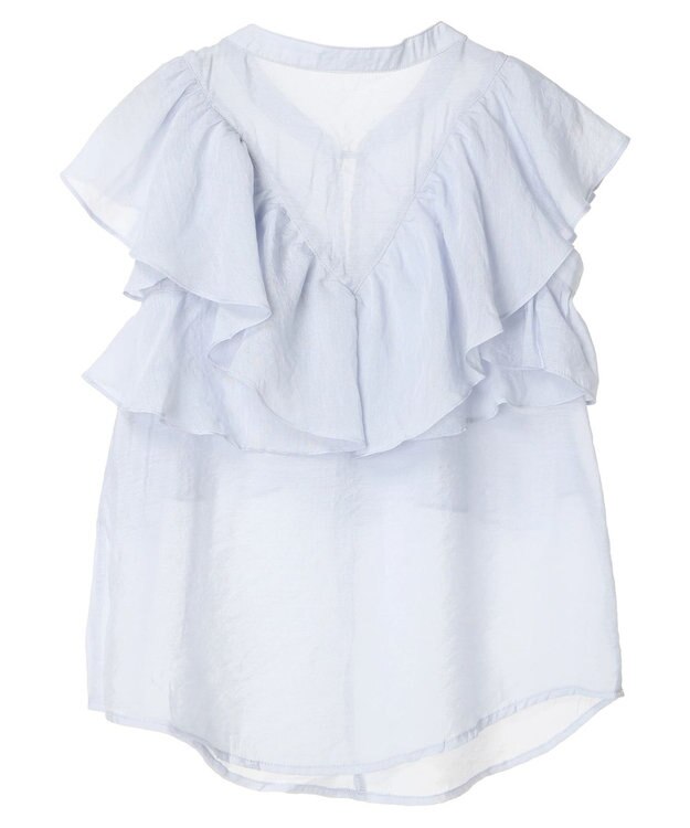 earth music&ecology ２ＷＡＹフリルブラウス Sax