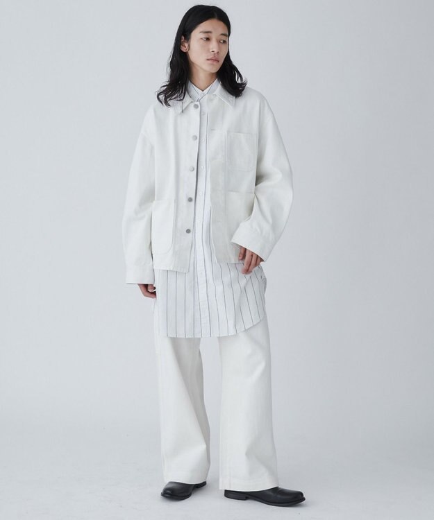 WEGO デニムカバーオール ホワイト