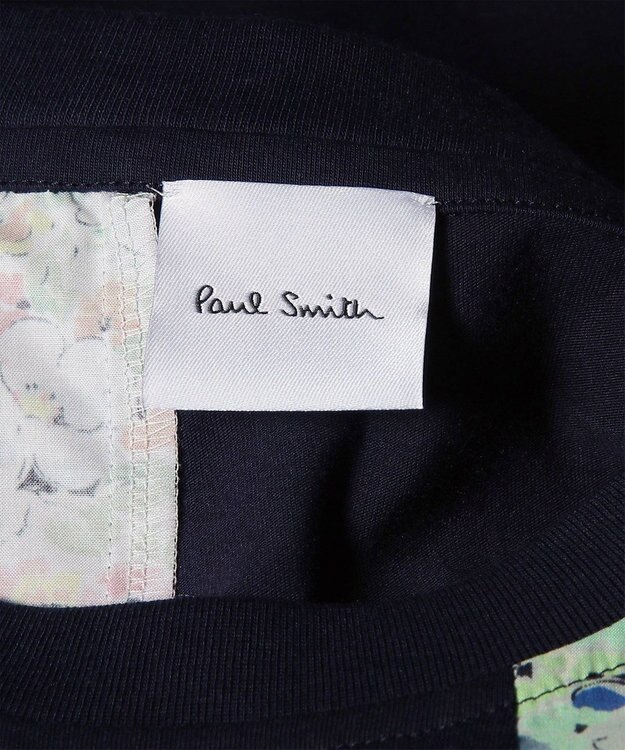 Paul Smith Floral Patchwork ミックスアップ 半袖Tシャツ ネイビー