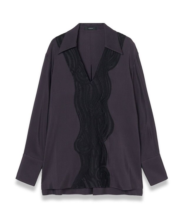 JOSEPH イブニングシルク　Vネックブラウス Aurora