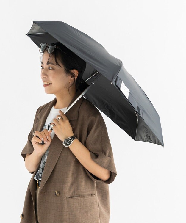 AMERICAN HOLIC 【AH×Wpc.】ポーチ付き折りたたみ傘 Black