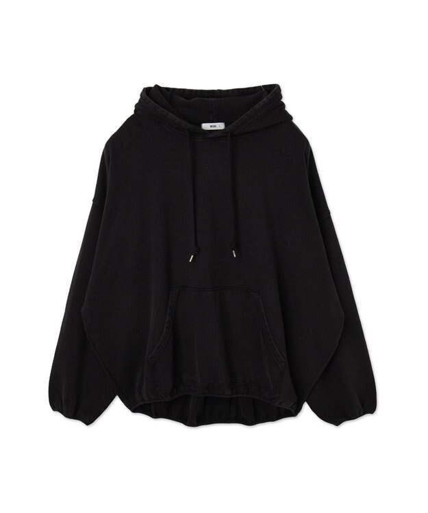 WEGO アシッドウォッシュバルーンパーカー ブラックその他